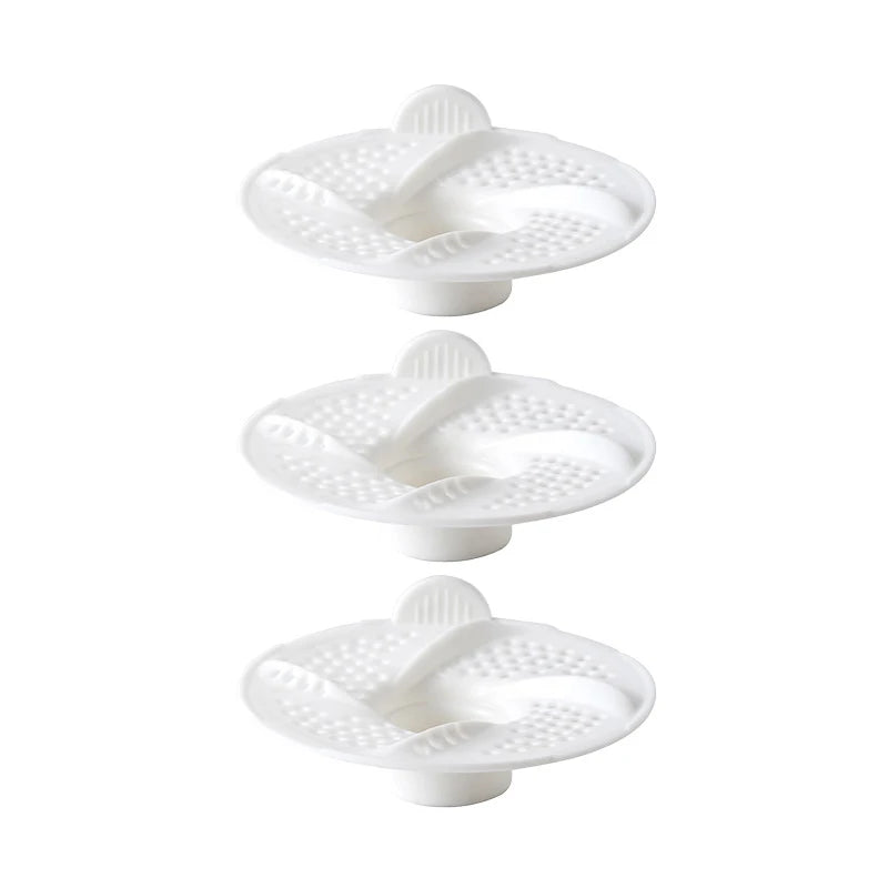 3-Pack Bathtub Drain Hair Catcher & Strainer – Shower Drain Drain Hair Catcher Axl White