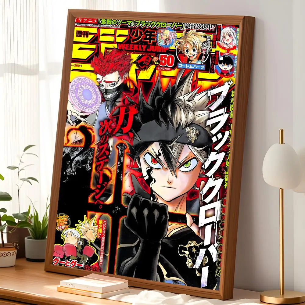 Anime Black Clover Self-Stick HD Wall Poster – Waterproof Decor Anime Wall Poster Axl