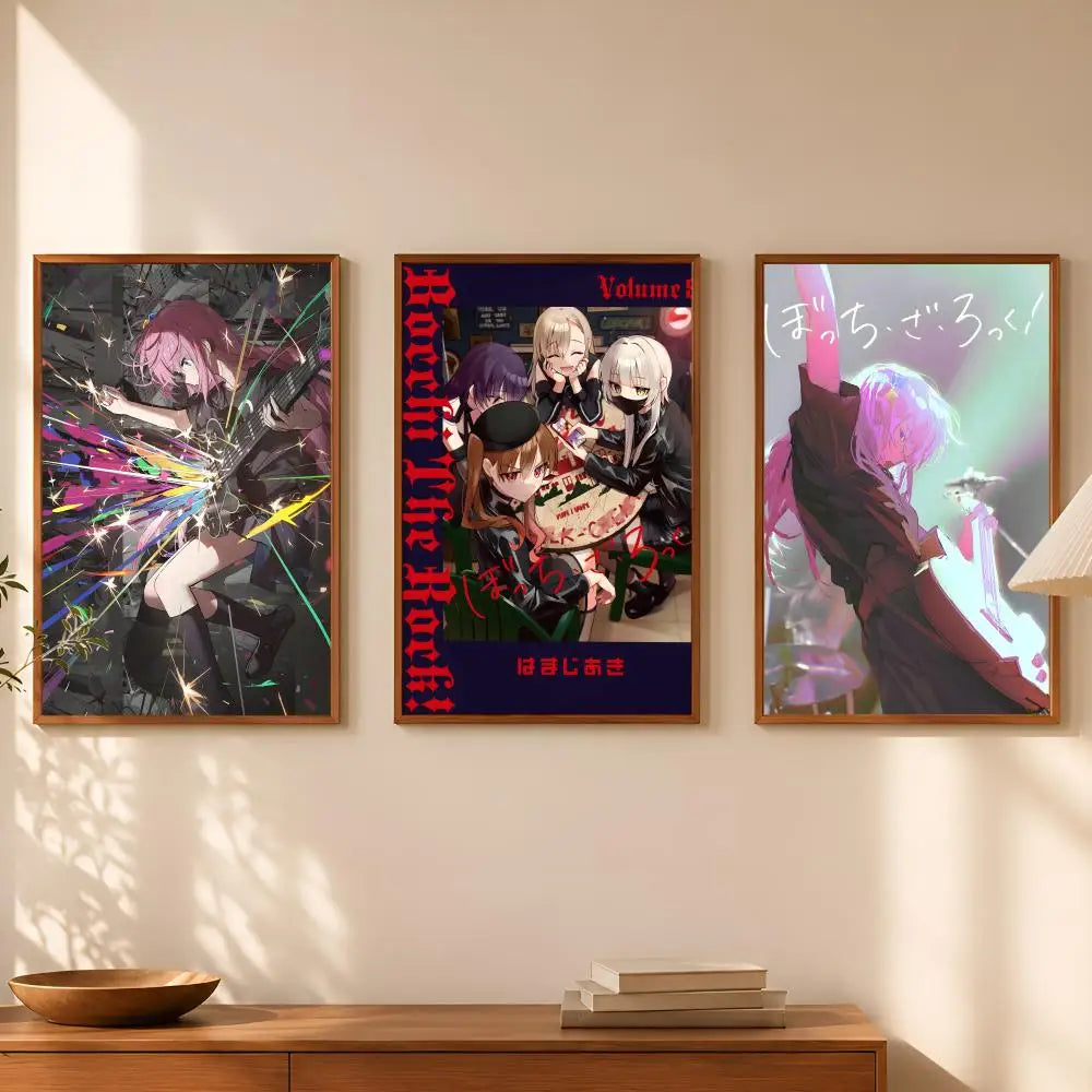 Bocchi the Rock Anime Wall Poster – Self-Stick HD Waterproof Anime Wall Poster Axl