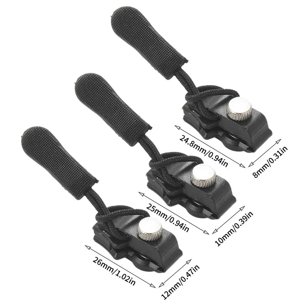 3-Piece Zipper Repair Kit – Heavy Duty Sliders for Luggage & Clothing Zipper Repair Kit Axl 3pcs