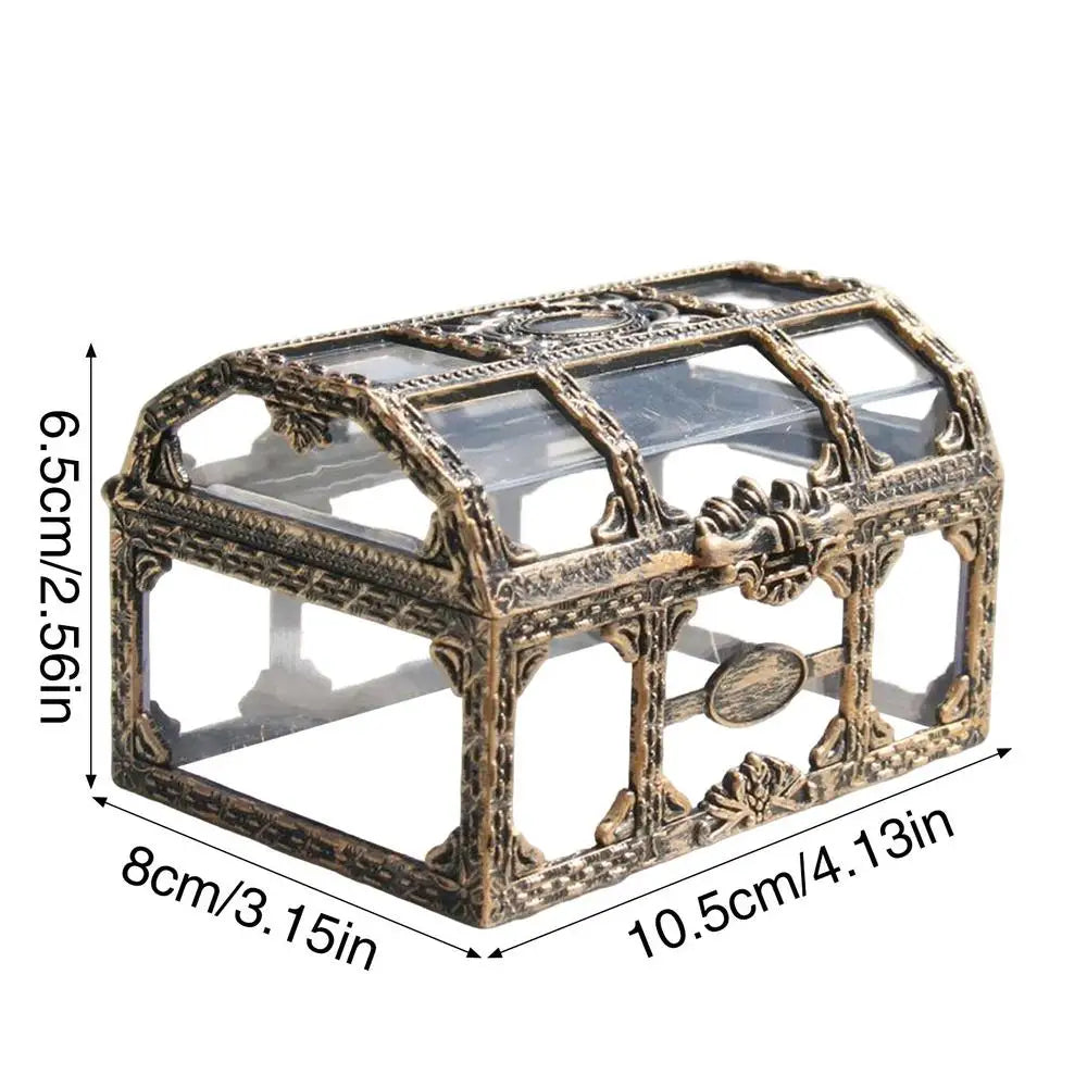 Transparent Pirate Treasure Box – Jewelry & Trinket Organizer Jewelry Organizer Box Axl As show