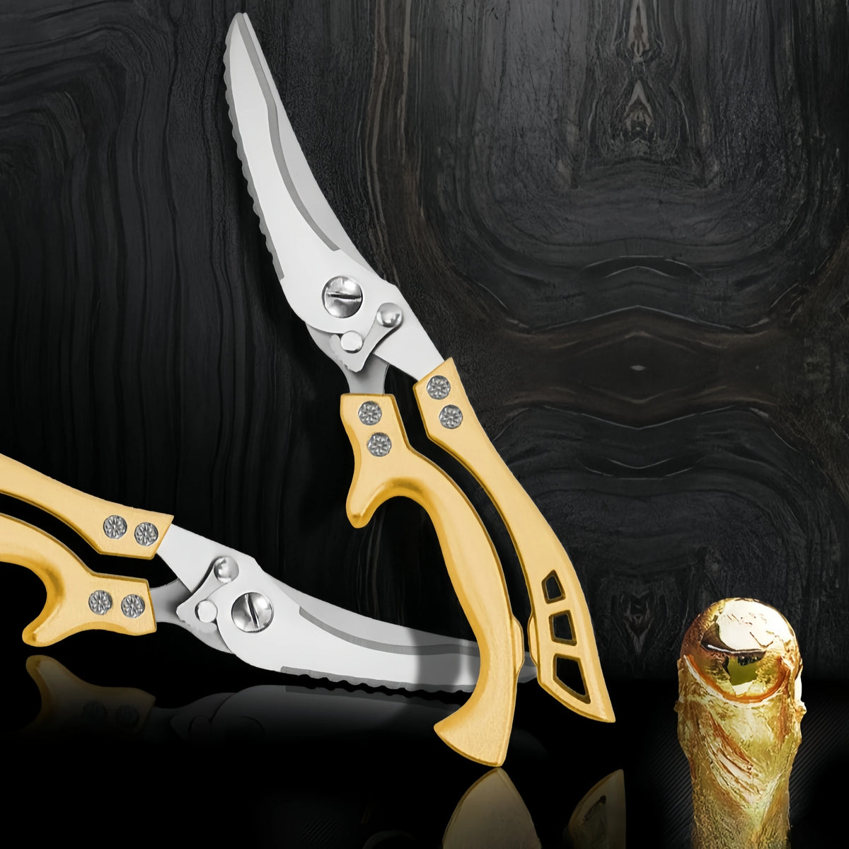 Multifunctional Stainless Steel Kitchen Scissors – Meat & Bone Kitchen Scissors Axl