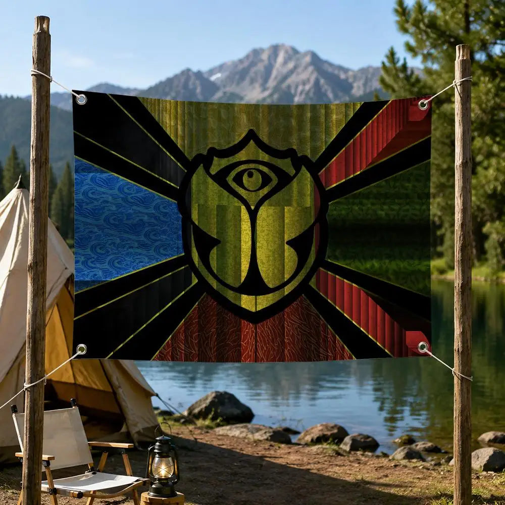 Tomorrowland Festival Flag Banner – Indoor & Outdoor Wall Decor Festival Flag Banner Axl