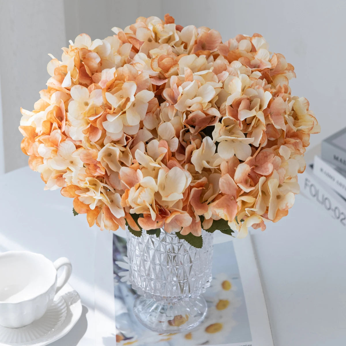 Artificial Silk Hydrangea Bouquet – Wedding & Home Decor Artificial Silk Flowers Axl