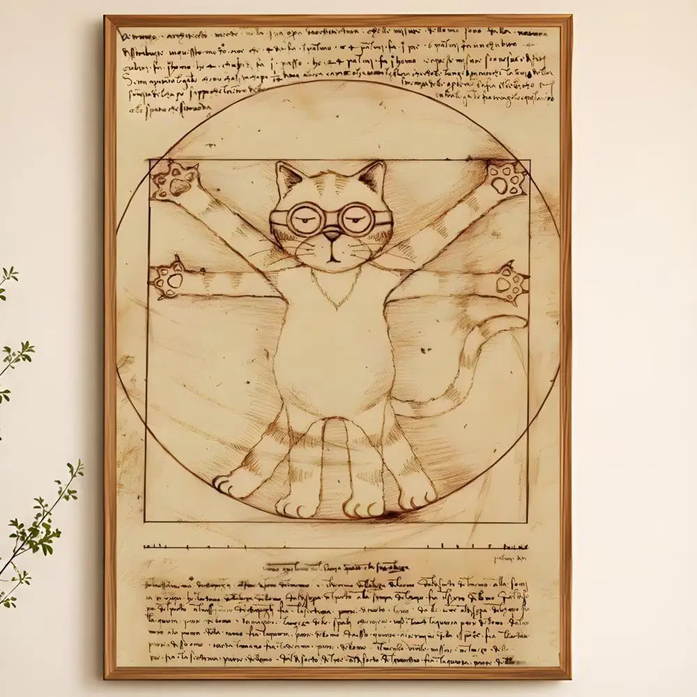 Vitruvian Man Peel-and-Stick PVC Wall Poster – HD Art Print Wall Art Poster Axl White06 60X90cmNoframe