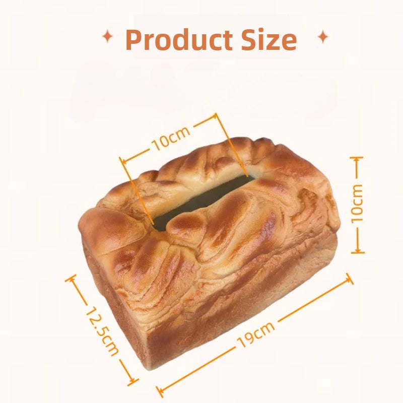 Bread Shaped Tissue Box Holder – Novelty Home & Car Decor Novelty Tissue Holder Axl