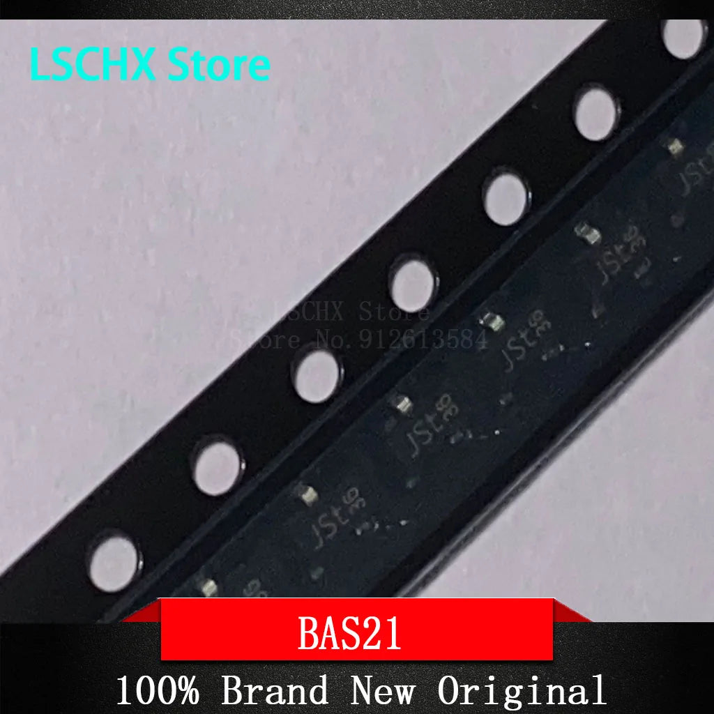 50pcs BAS20 BAS21 BAS29 SOT-23 Switching Diodes – General Purpose Switching Diodes Axl