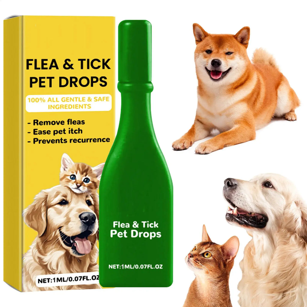 Cat & Dog Flea Tick Drops – External Parasite Repellent 1ml Flea Tick Drops Axl