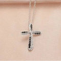 Huitan Cross Pendant Necklace – Cubic Zirconia for Women Pendant Necklace Axl XL1115 45cm
