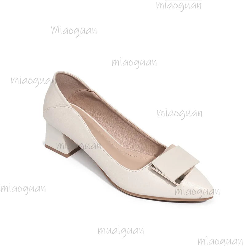 Women's Low Heel Pumps – Pointed Toe Slip-On Dress Shoes Low Heel Pumps Axl