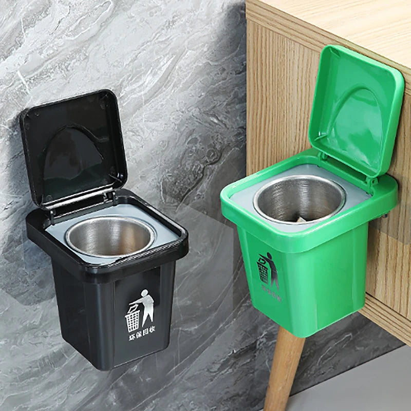 Wall-Mount Lidded Ashtray – Windproof Stainless Steel Design Wall Mount Ashtray Axl