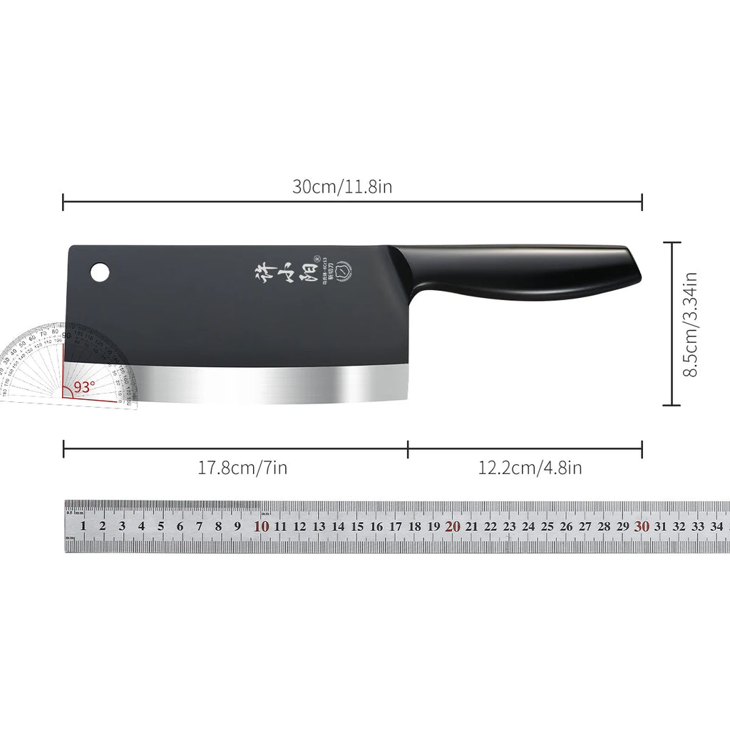 SHENJIU Black Blade All-Steel Chef Knife – Slicing Knife Kitchen Slicing Knife Axl