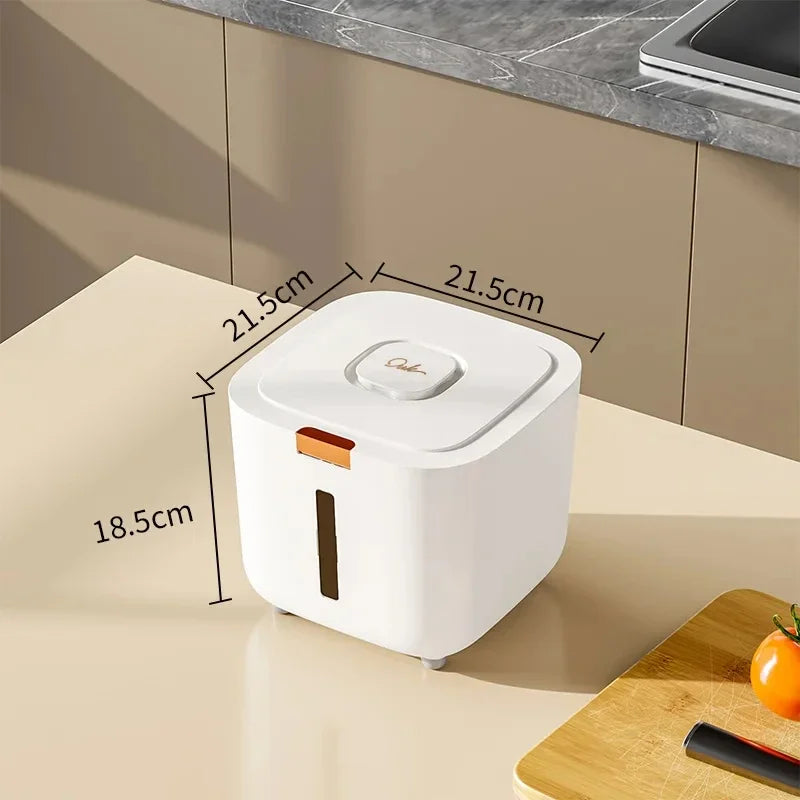Sealed Rice Storage Bucket with Lid – 5kg & 10kg Canister Food Storage Container Axl 5kg As whown