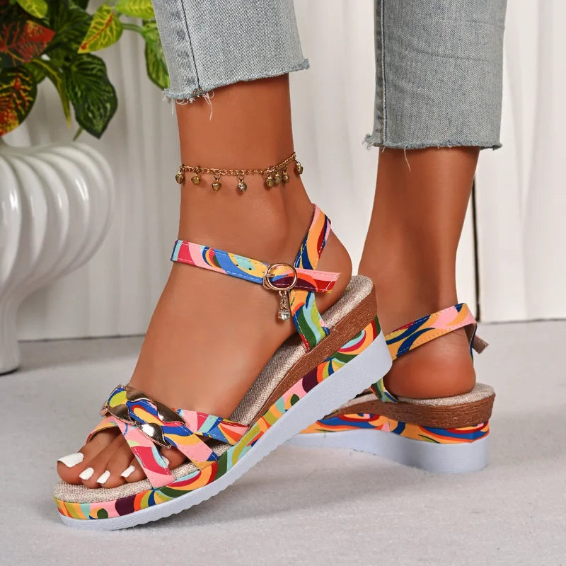 Women's Wedge Platform Sandals – Non-Slip Beach Slippers Sz 36–43 Wedge Platform Sandals Axl