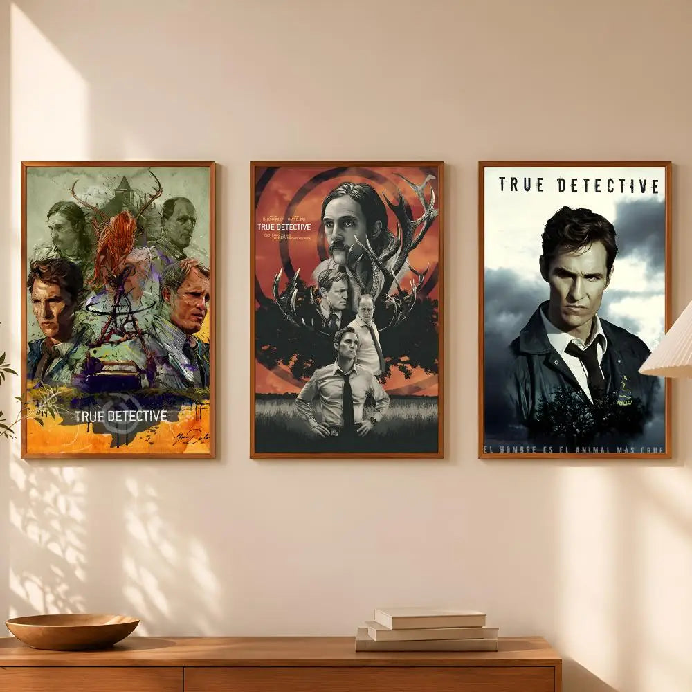 True Detective TV Series Wall Poster – Self-Stick & Waterproof Wall Art Poster Axl