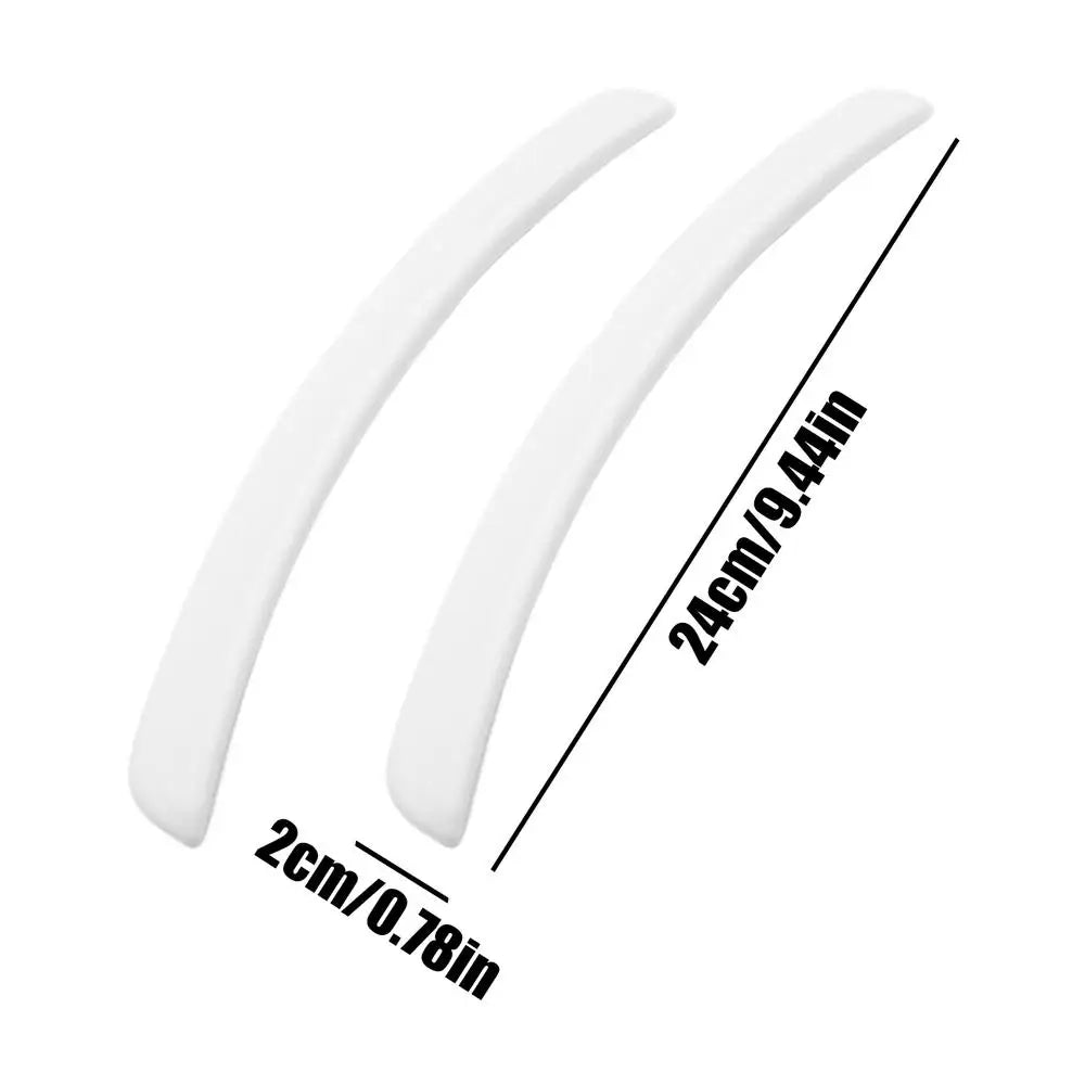 Rubber Wheel Arch Protector Strip – Tire Eyebrow Trim 2 Pack Wheel Arch Trim Axl White 2pcs