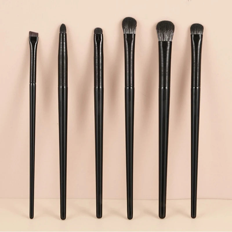 6-Piece Eye Makeup Brush Set – Eyeshadow, Liner & Brow Eye Makeup Brushes Axl 6pcs