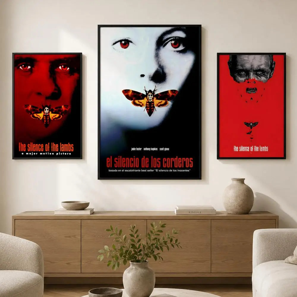 Silence of the Lambs PVC Wall Poster – Peel & Stick HD Art Movie Wall Poster Axl