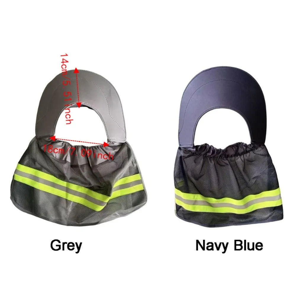 Hard Hat Sun Shield – Breathable Mesh Neck Cover UV Protection Hard Hat Sun Shield Axl