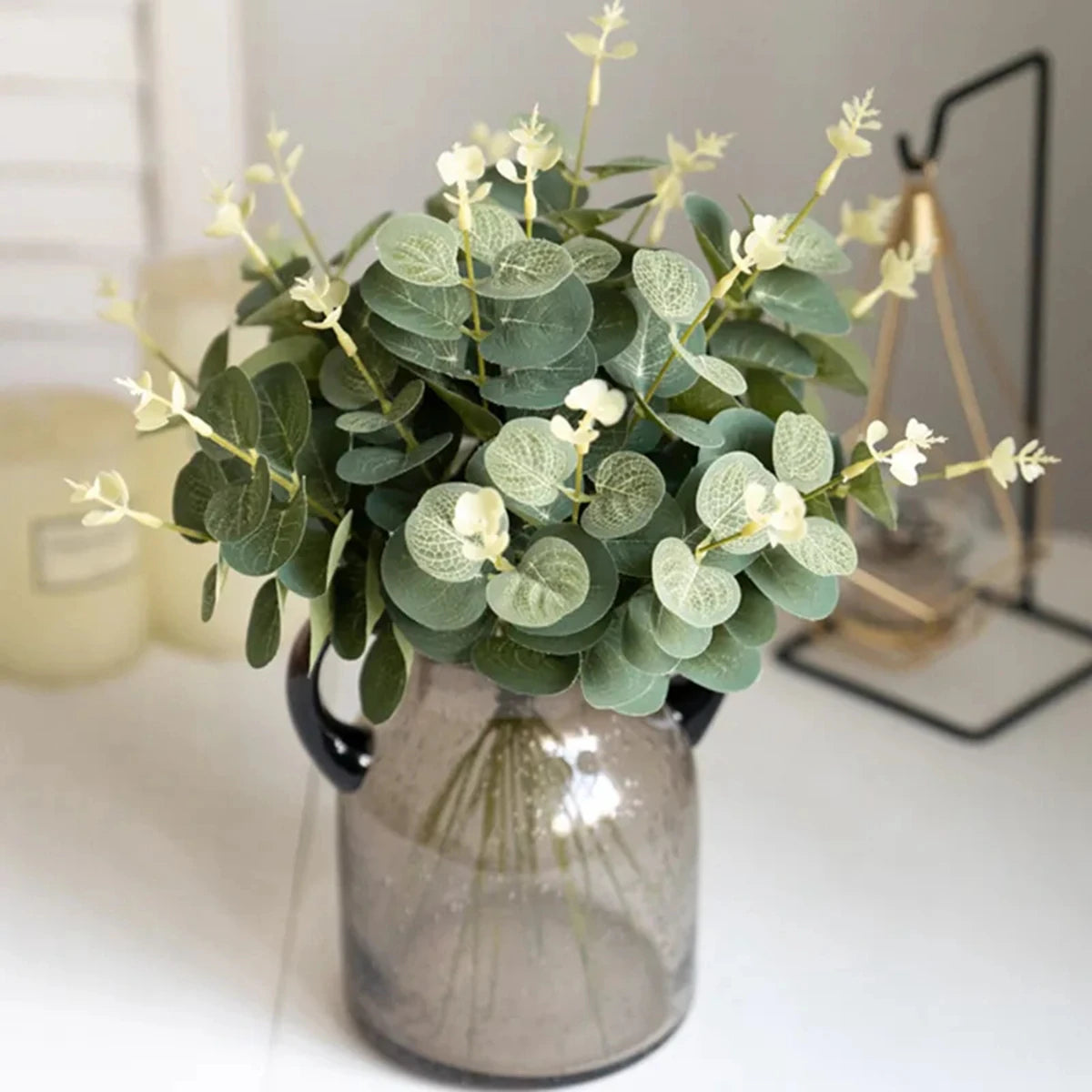 Silk Eucalyptus Leaves 50/100pcs – Wedding & Home Décor Artificial Greenery Stems Axl