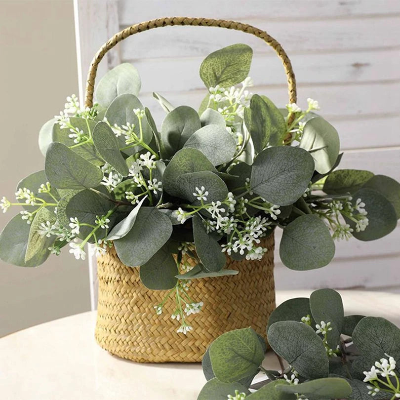 Artificial Eucalyptus Stems – Faux Greenery for Wedding & Home Artificial Floral Stems Axl