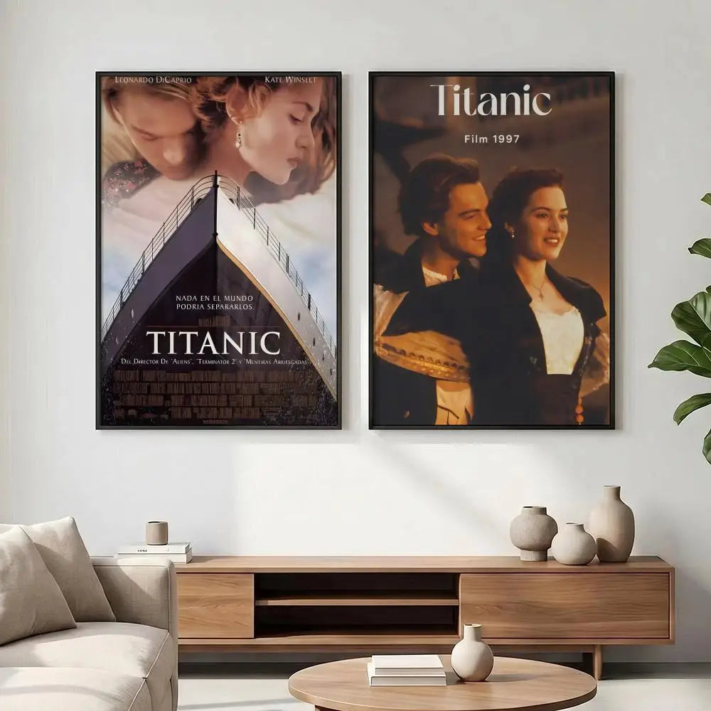Titanic Movie Poster – HD Waterproof Sticky Wall Art Print Movie Wall Poster Axl
