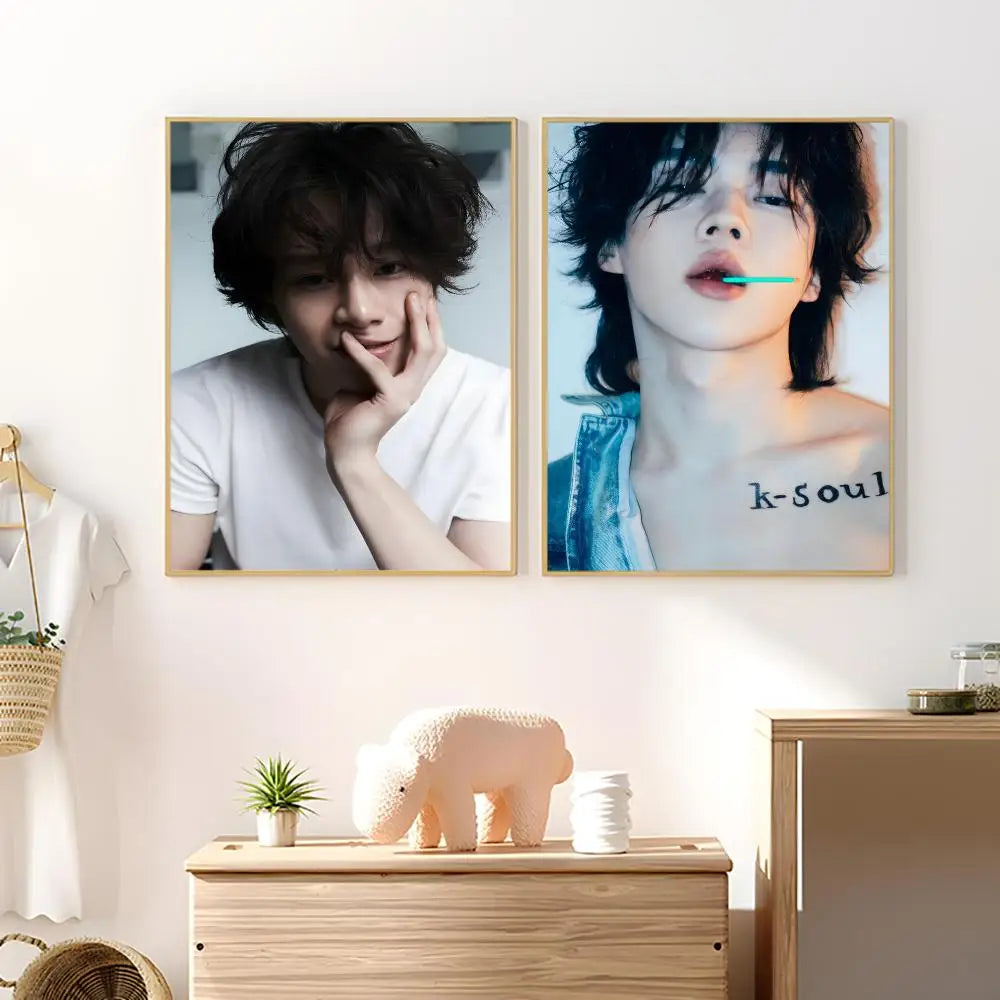 Cha Woo-min HD Waterproof Poster Stickers | Wall Décor & Gift Poster Sticker Axl