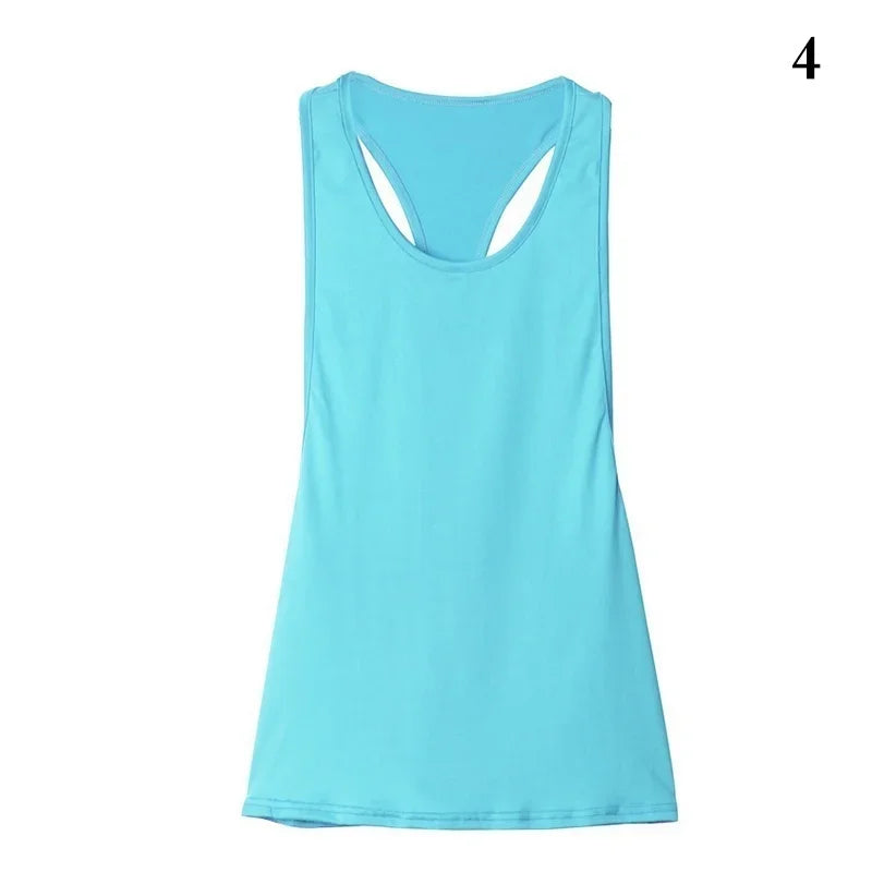 Women's Quick-Dry Sleeveless Fitness Tank Top – Slim Fit Women's Fitness Tank Top Axl lightblue S