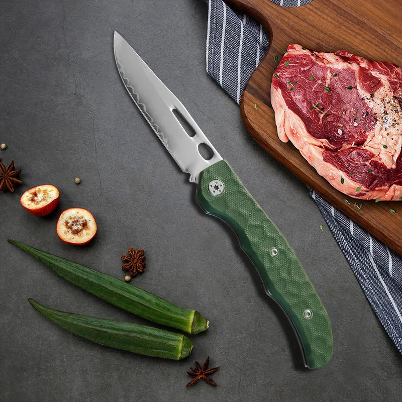 InLeung Folding Kitchen Knife – Sharp Stainless Steel Chef Knife Folding Kitchen Knife Axl