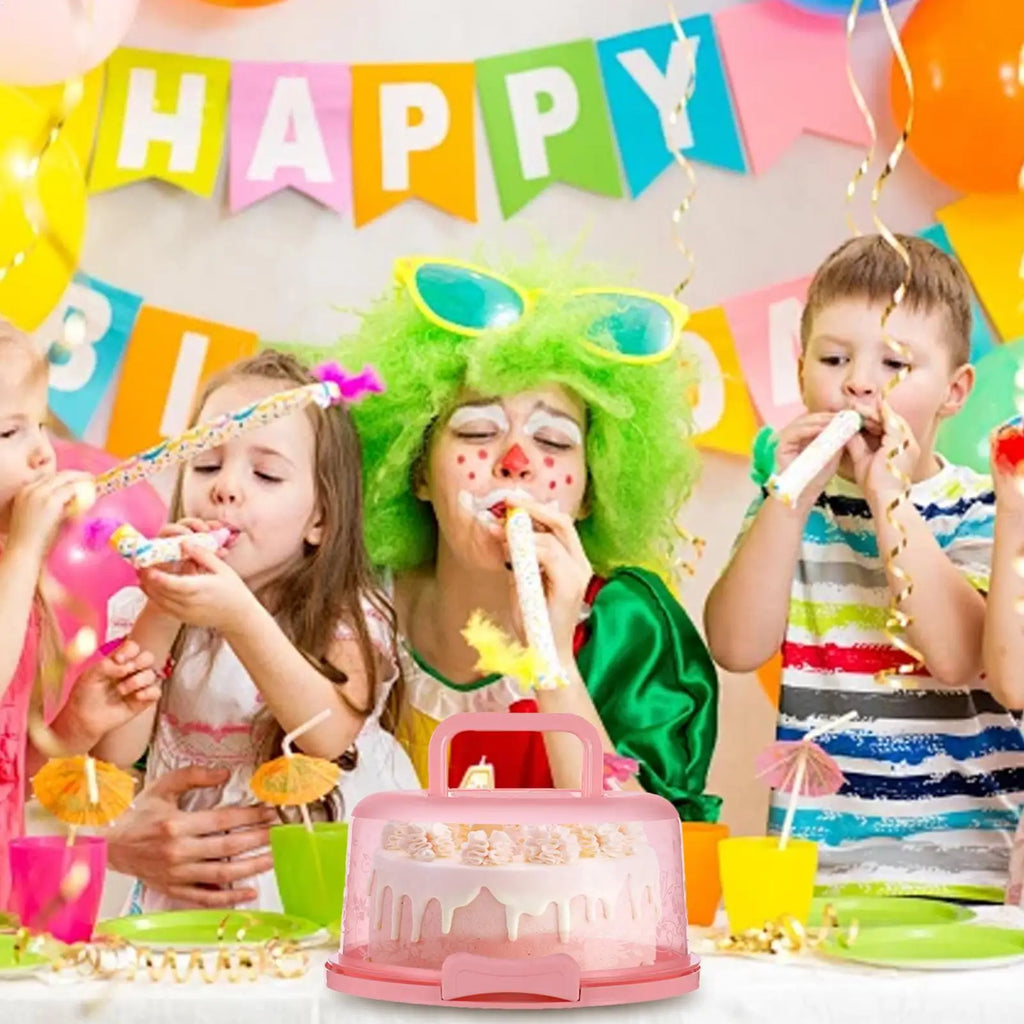 Portable Airtight Cake Carrier Box with Handle & Clear Lid Cake Carrier Box Axl