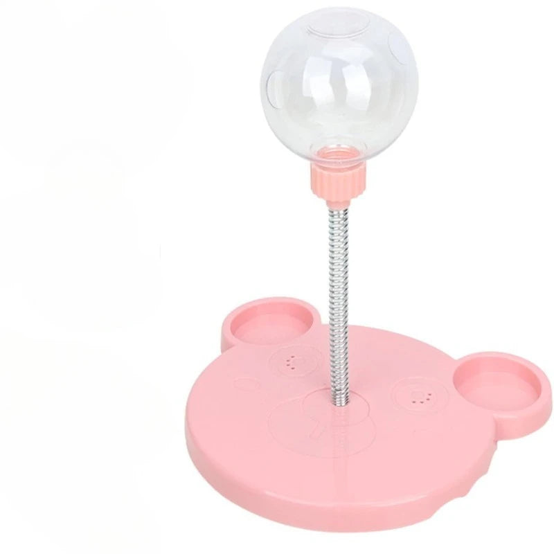 Interactive Treat Dispensing Ball – Slow Feeder for Cats & Dogs Pet Treat Toy Ball Axl Pink
