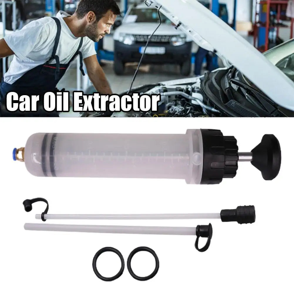 200cc Fluid Extractor Syringe Pump | Oil & Liquid Transfer Tool Fluid Extractor Pump Axl