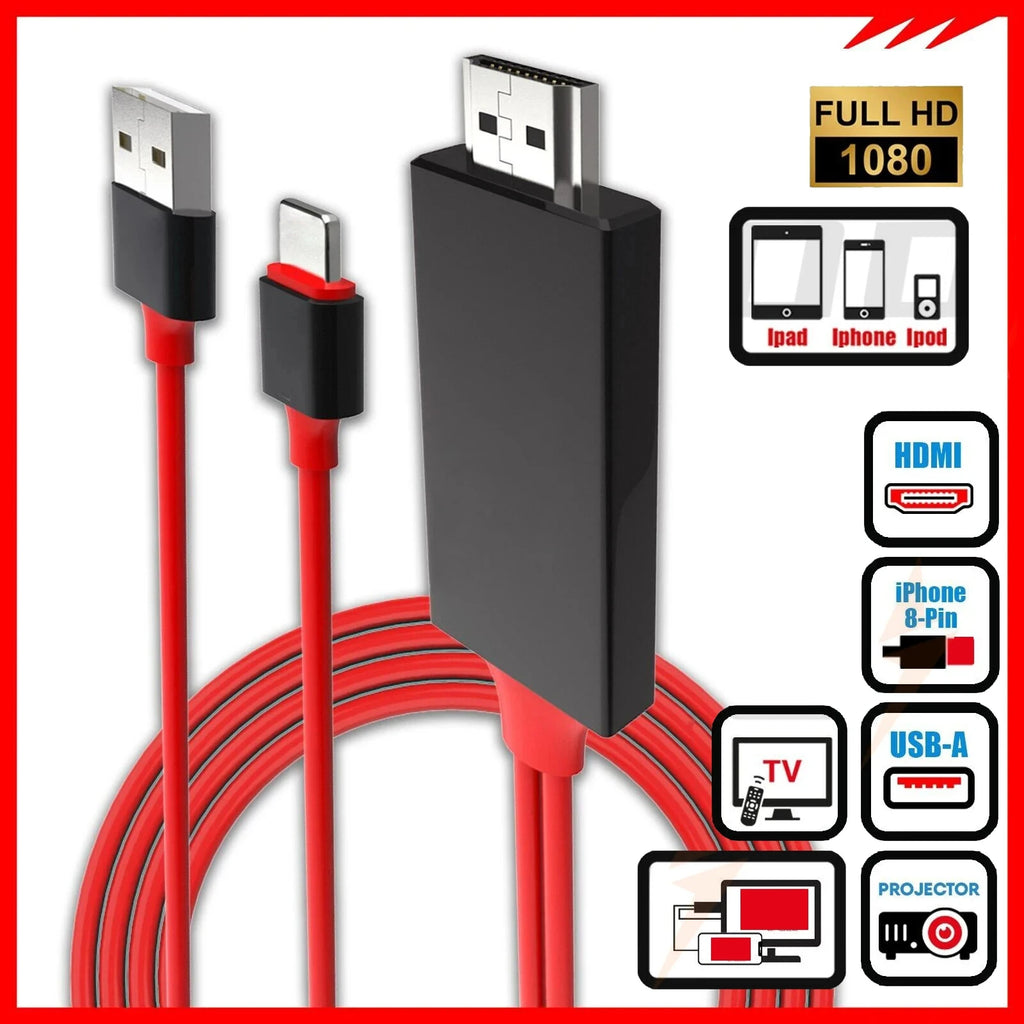 1080P Digital AV Adapter – iPhone & iPad to HDTV Cable Digital AV Adapter Axl