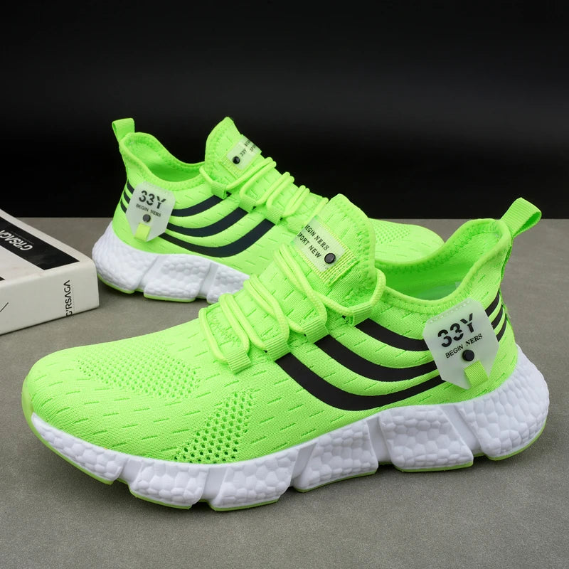 AZGB Mesh Platform Sneakers – Breathable Lace-Up Shoes Platform Sneakers Axl