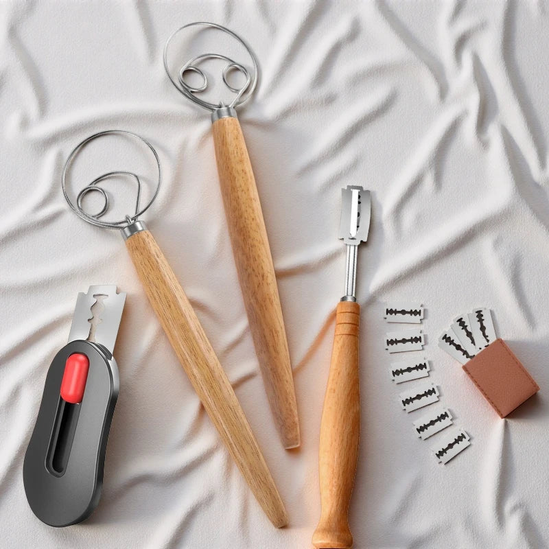 Magnetic Bread Lame Dough Scoring Tool – Stainless Steel Bread Scoring Lame Axl
