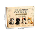 3D Cat DIY Beading Kit – Beginner Animal Bead Craft Set DIY Bead Craft Kit Axl A