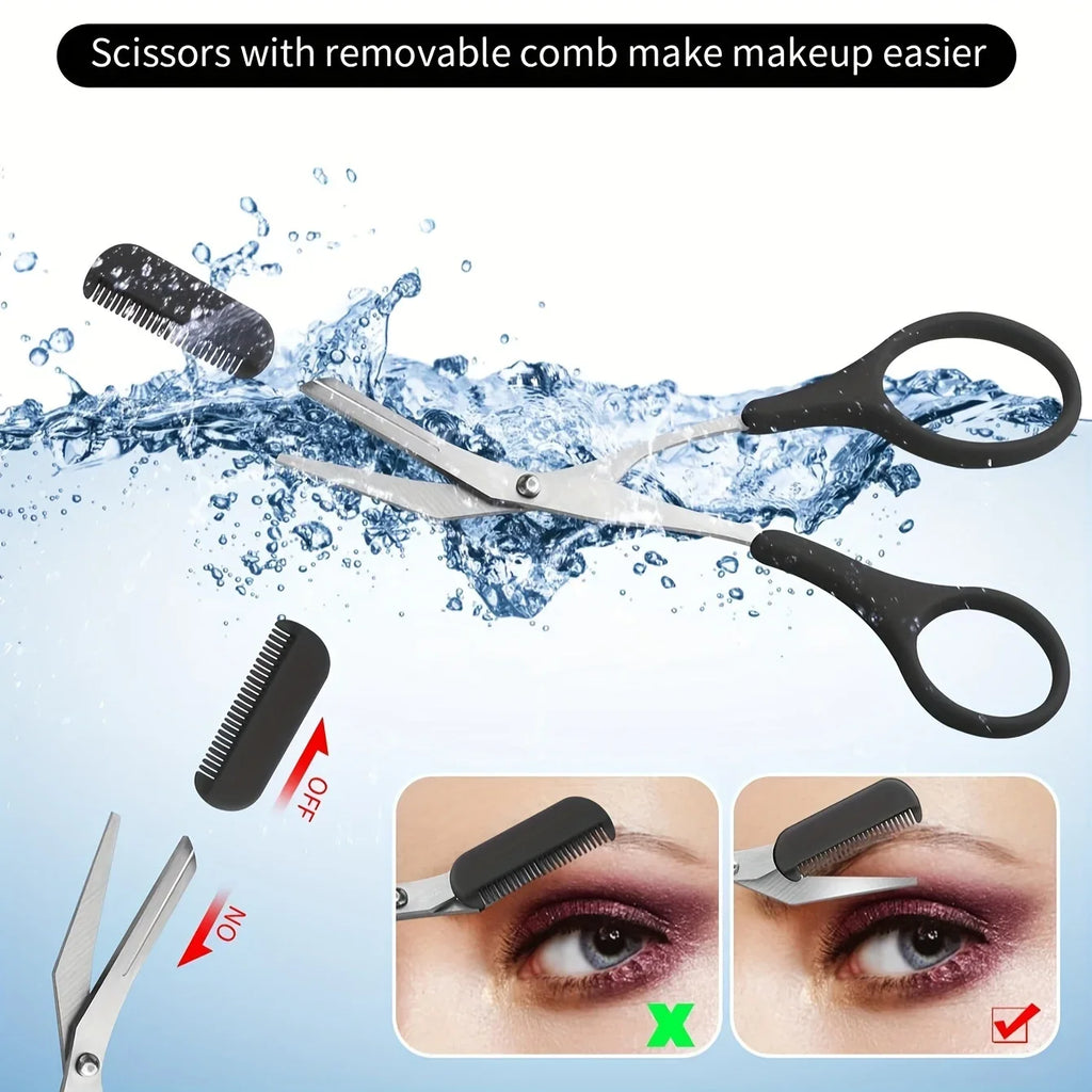 Eyebrow Grooming Razor Kit with Exfoliating Skin Tool Eyebrow Grooming Kit Axl
