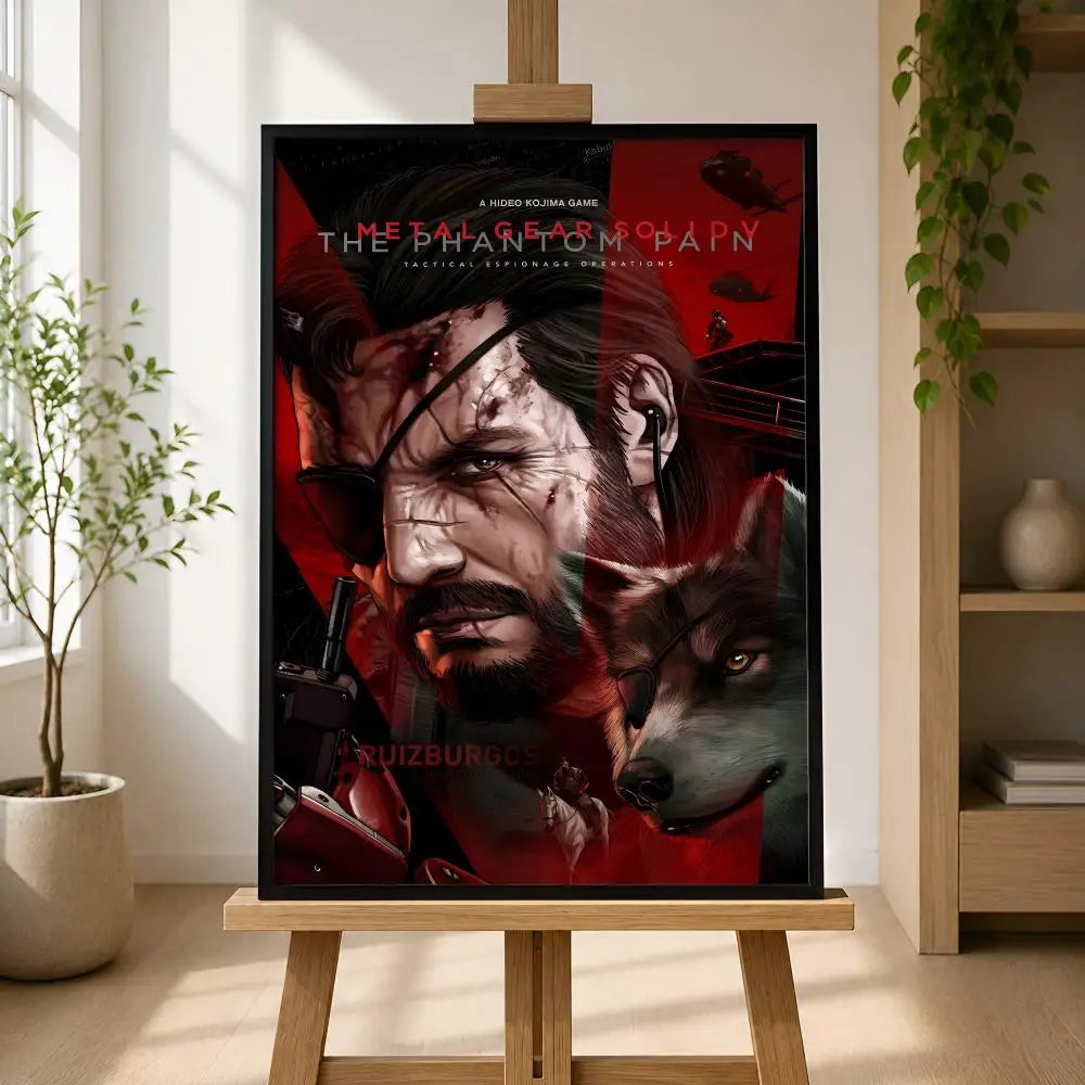 Metal Gear Game Poster – Self-Adhesive HD Wall Art Decor Game Wall Poster Axl