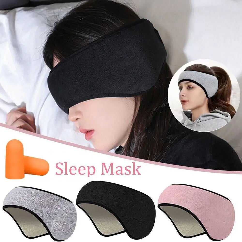 Adjustable Blackout Sleep Mask with Noise-Reducing Ear Muffs Sleep Mask Axl