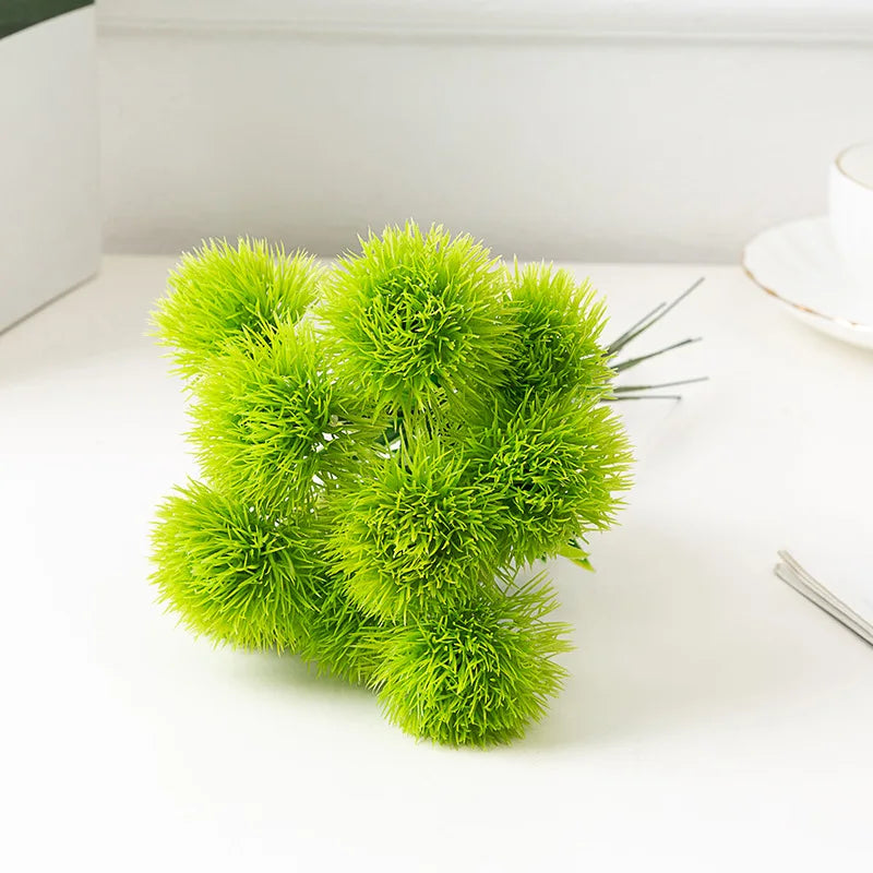 Artificial Dandelion Plastic Flowers – Wedding & Home Décor Artificial Flowers Axl green 10pcs