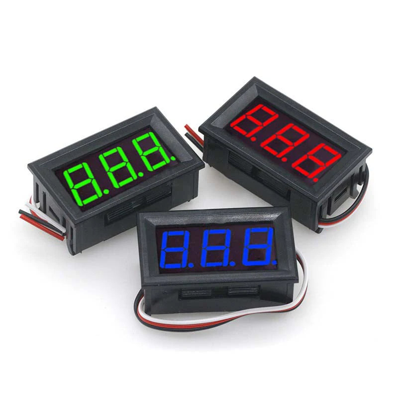 DC 100V Digital Voltmeter Ammeter – LED Volt Meter Gauge Digital Voltmeter Gauge Axl