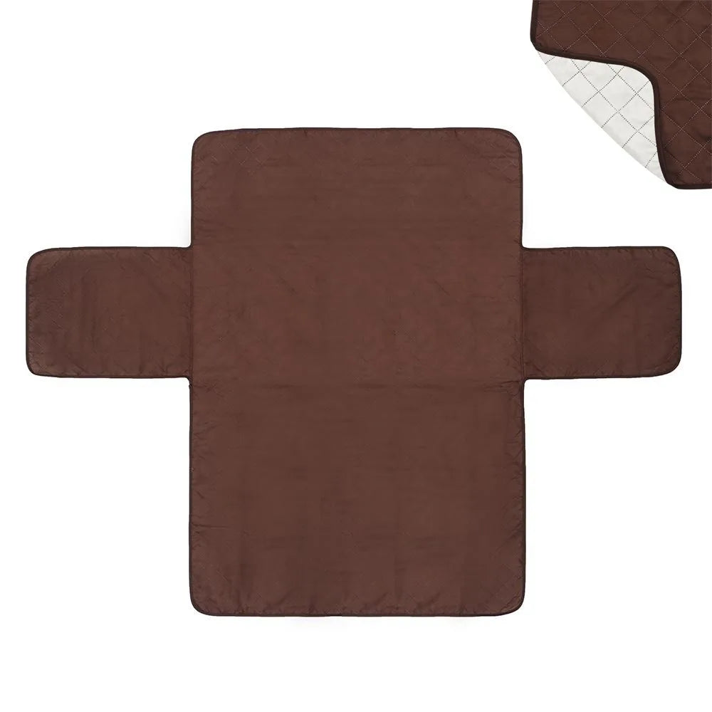Quilted Waterproof Sofa Cover – Pet & Kids Slipcover 1/2/3 Seat Sofa Slipcover Axl brown-2seat