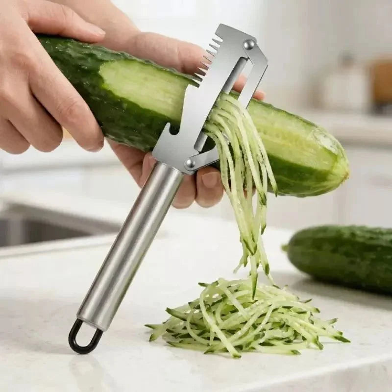 3-in-1 Stainless Steel Vegetable Peeler with Bottle Opener Vegetable Peeler Axl