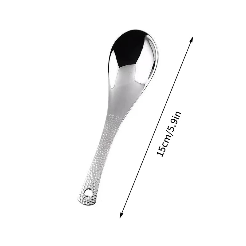 Stainless Steel Soup Spoon – Deep Bowl Mirror Polish Flatware Flatware Spoon Axl