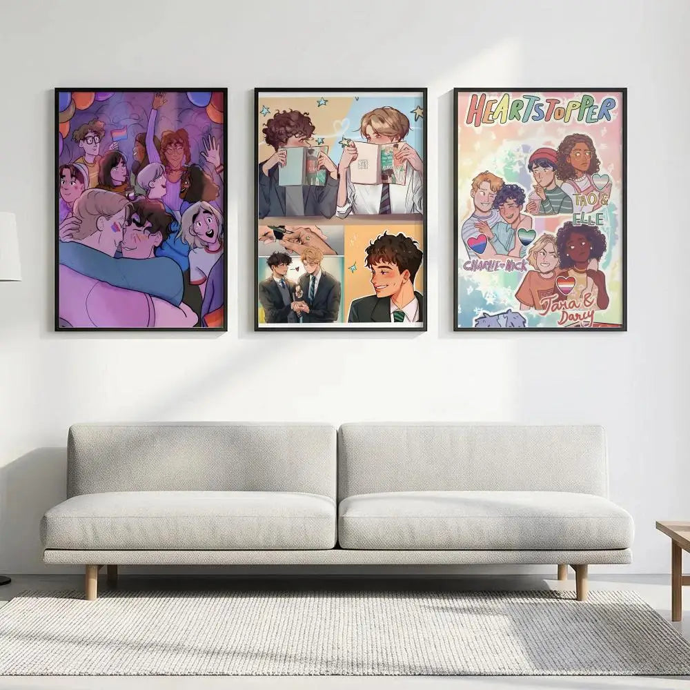 Heartstopper HD Art Poster – Waterproof Sticky Wall Decor Wall Art Poster Axl