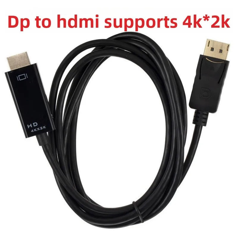 4K DisplayPort to HDMI Adapter Cable – DP to HDMI Converter Display Adapter Cable Axl