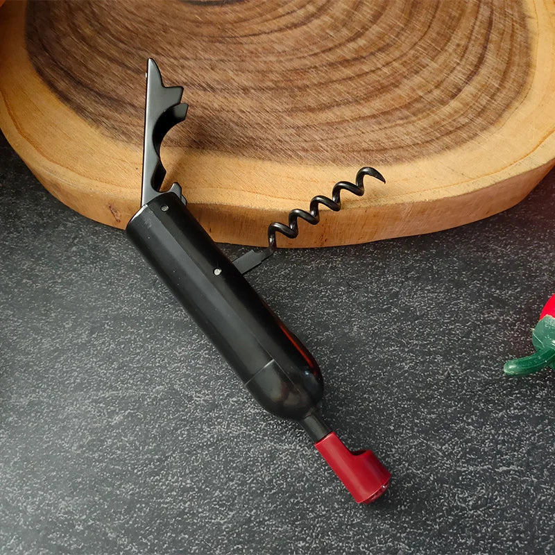 Folding Wine Bottle Opener – Stainless Steel Multifunctional Corkscrew Wine Bottle Opener Axl