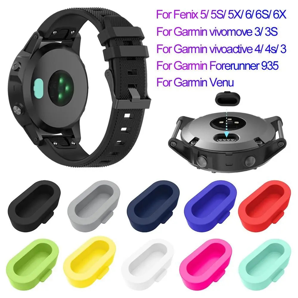 Silicone Dustproof Plug for Garmin Vivoactive Fenix Forerunner Watch Port Cover Axl