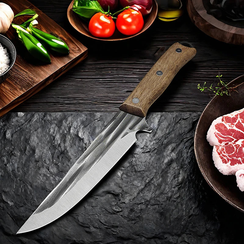Forged Stainless Steel Boning Knife with Wood Handle Boning Knife Axl