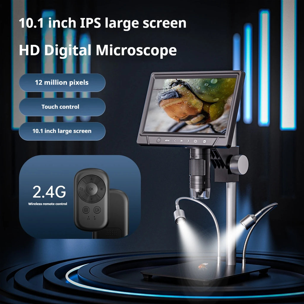 12MP Touchscreen Digital Microscope – 7" & 10.1" HD Screen Digital Microscope Axl